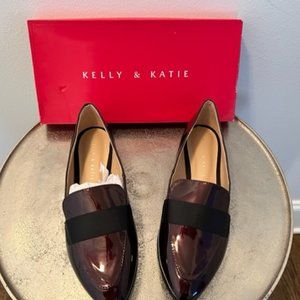 Kelly & Katie Dotty Bordeaux Loafer